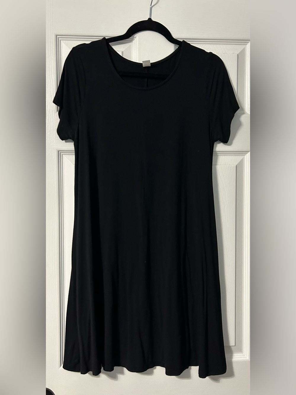 Old Navy Black Mini Swing Dress